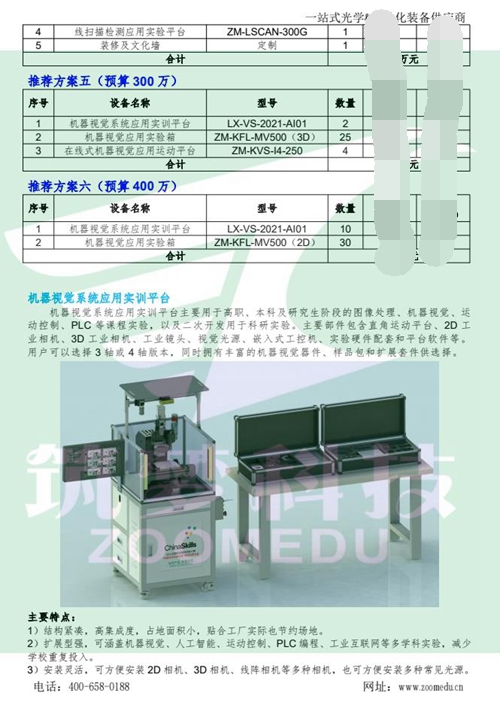 機器視覺(jué)實(shí)驗室建設方案（高職）